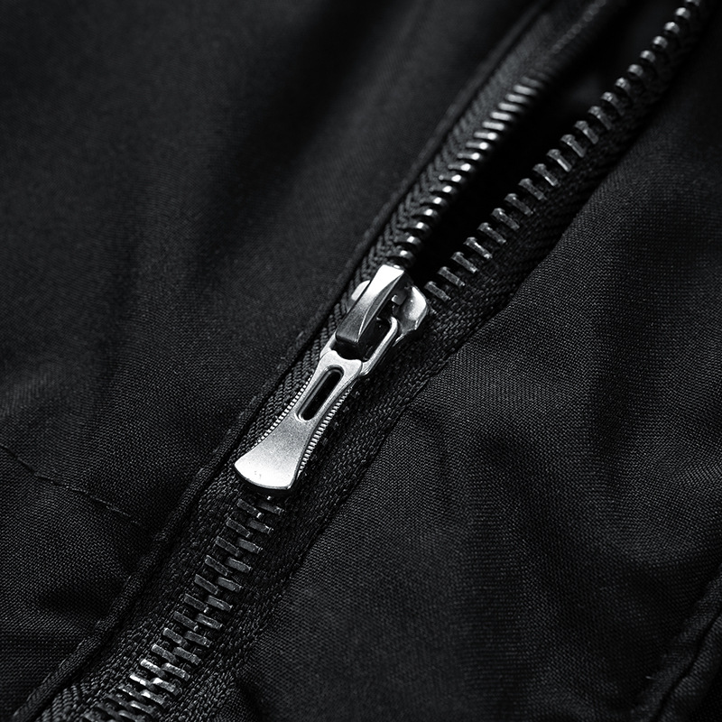 Padded long winter coat for men