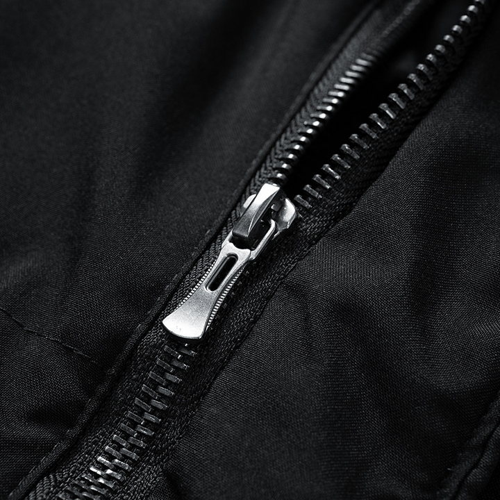 Padded long winter coat for men