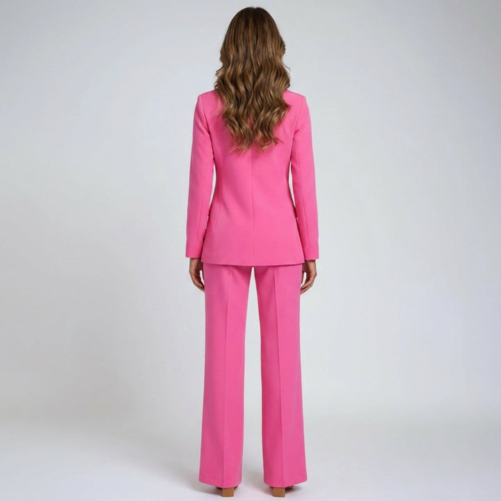 Women's Tailored Blazer Wide-Leg Set