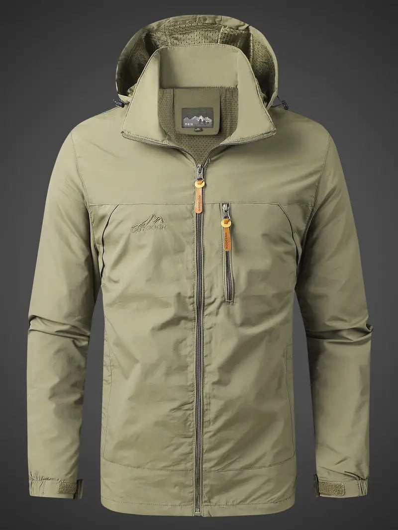 Waterproof windproof outdoor jacket for men