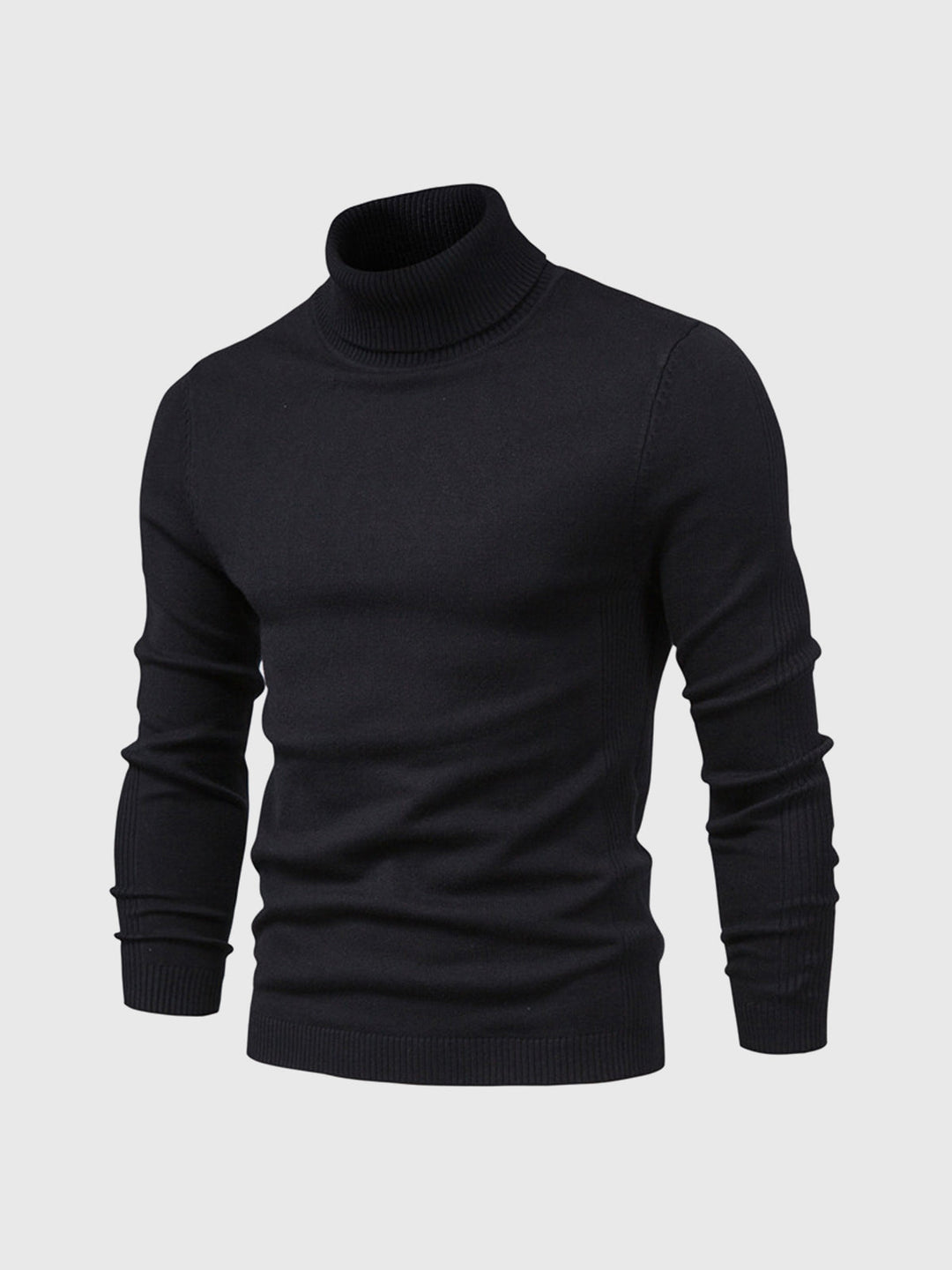Washable turtleneck sweater for men