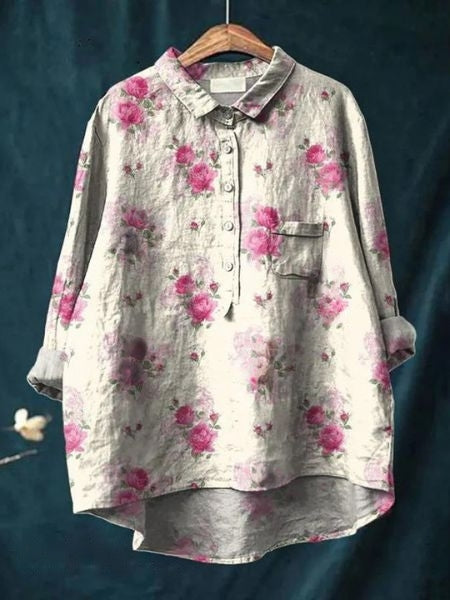 Women's Romantic Floral Blouse