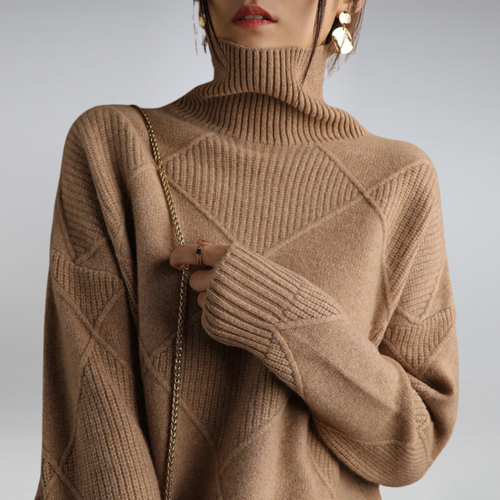 Cozy turtleneck sweater for women