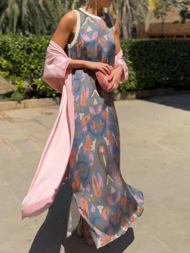 Women's Boho Two-Piece Maxi Dress