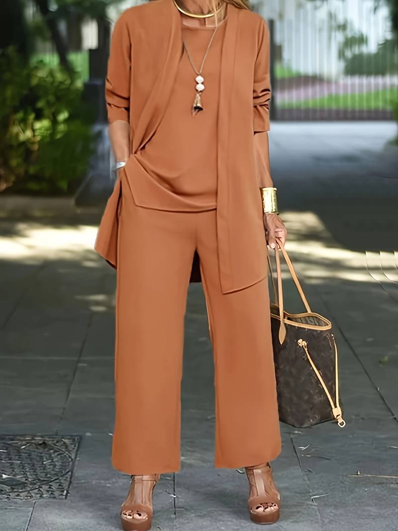 Women's Three-Piece Cardigan Co-ord Set