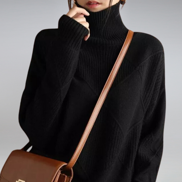 Cozy turtleneck sweater for women