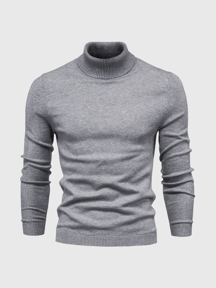 Washable turtleneck sweater for men