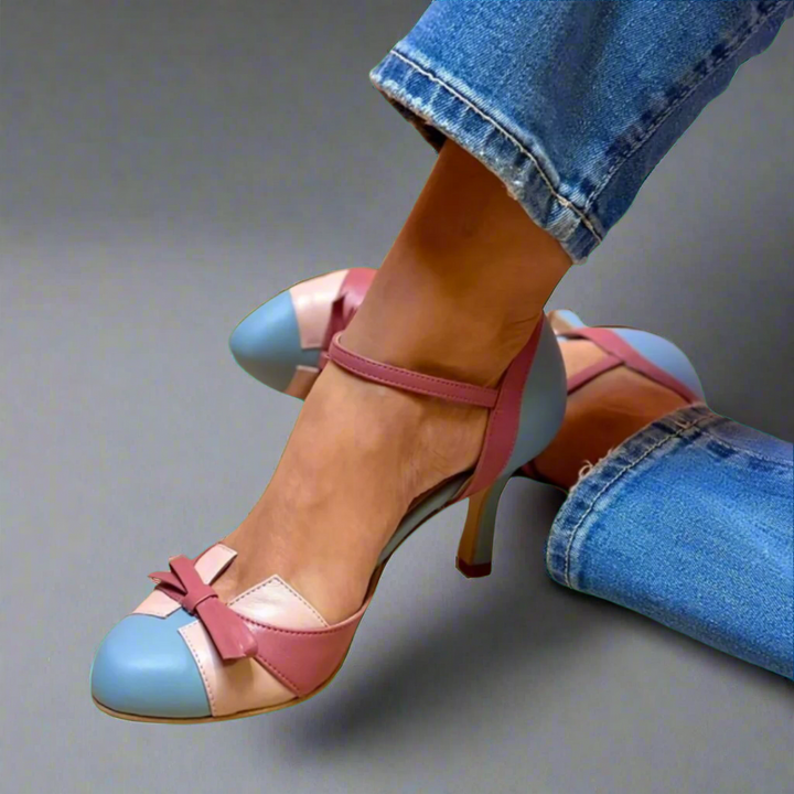 Women's Orthopedic Heeled Sandals Bow Detail Summer