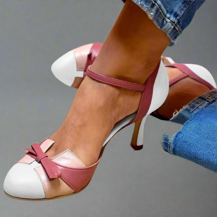 Women's Orthopedic Heeled Sandals Bow Detail Summer