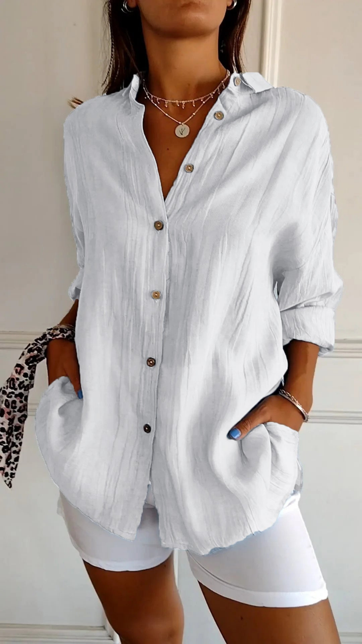 Women's Oversized Linen Shirt