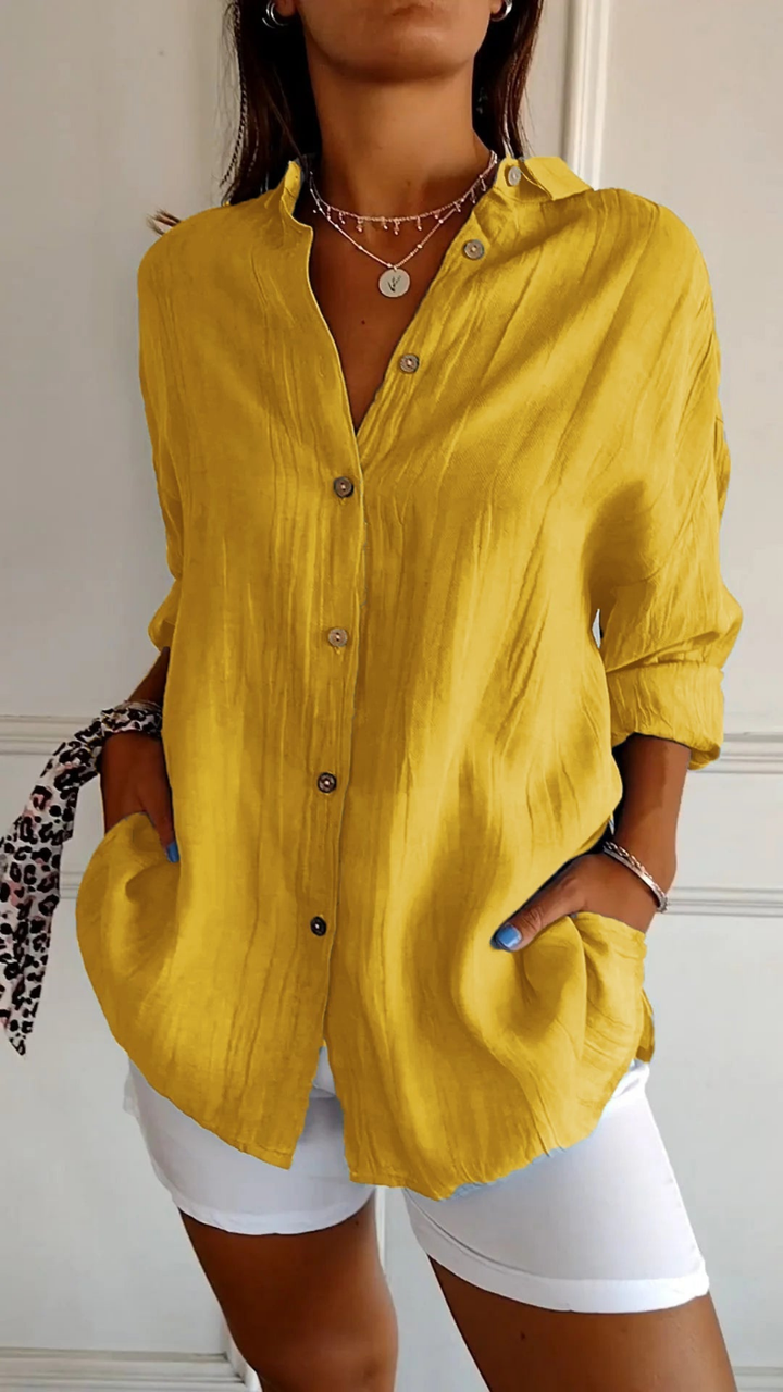 Women's Oversized Linen Shirt