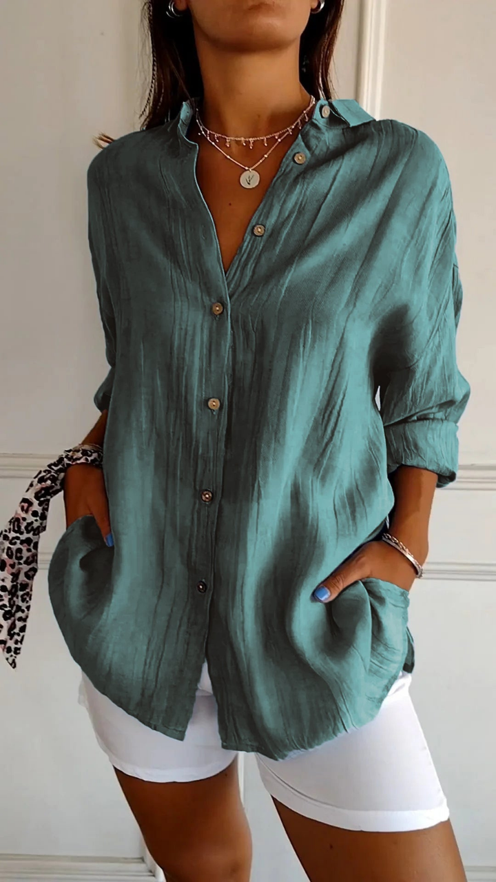Women's Oversized Linen Shirt
