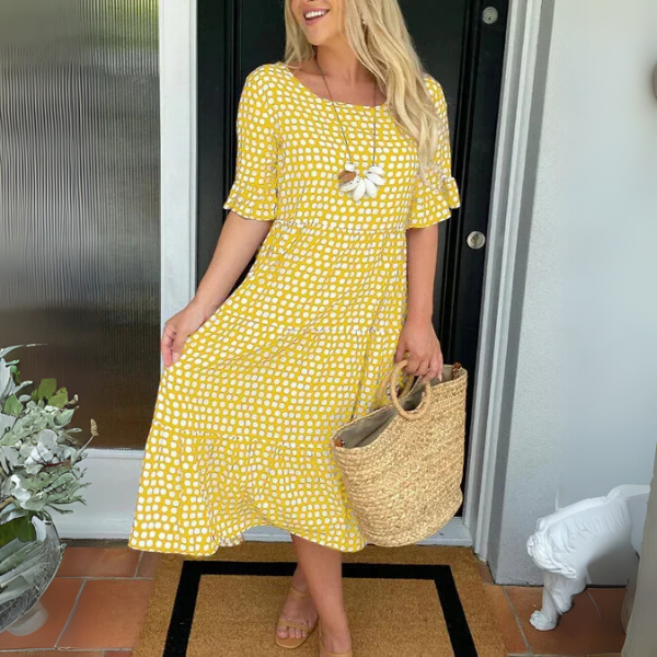 Women's Tiered Midi Dress