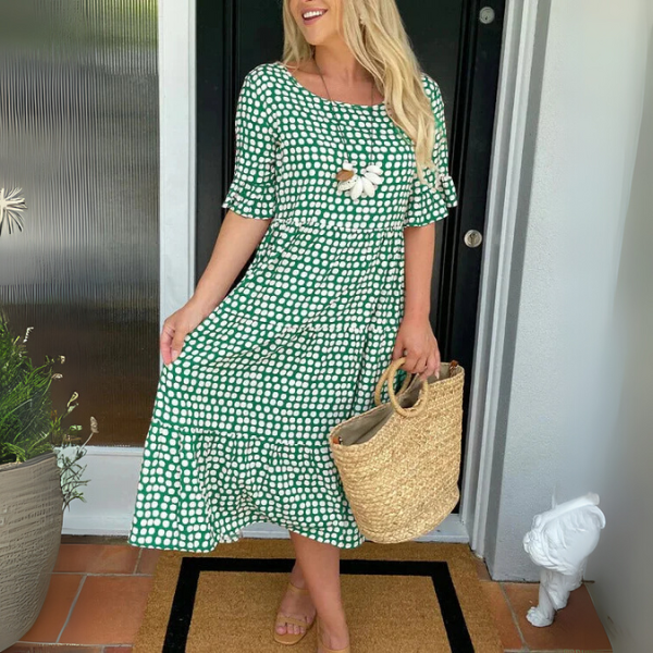 Women's Tiered Midi Dress