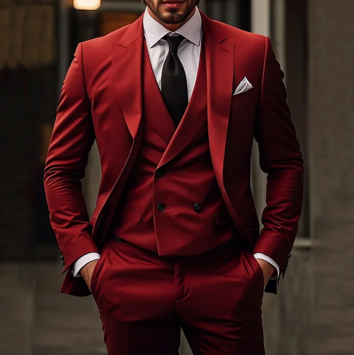 Three-piece suit set for men