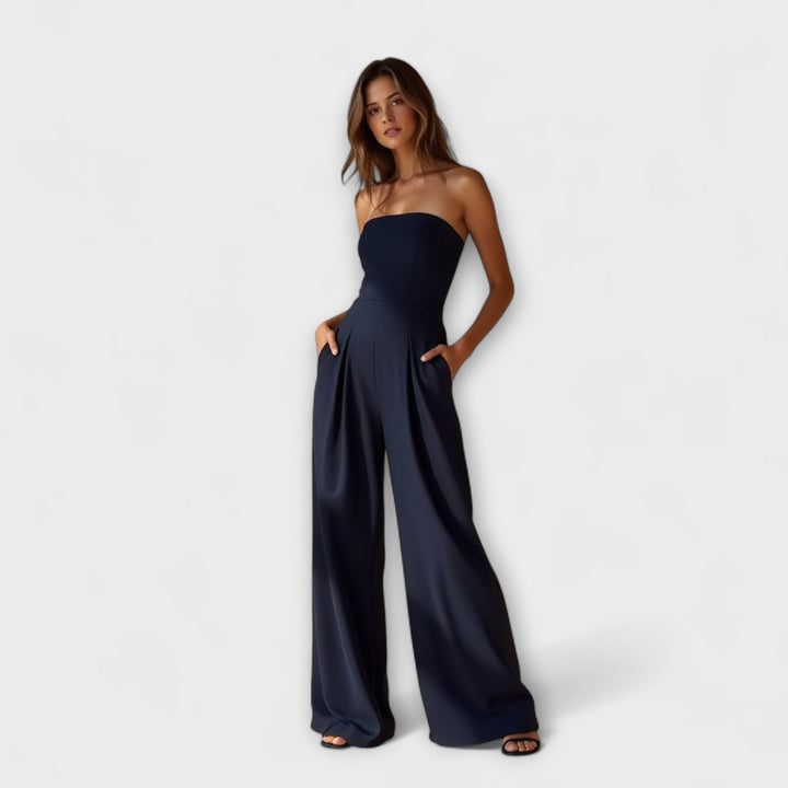 Women's Strapless Jumpsuit Wide Leg Elegant Occasion