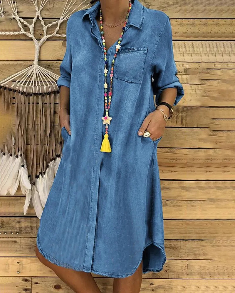 Women's Denim Shirt Dress