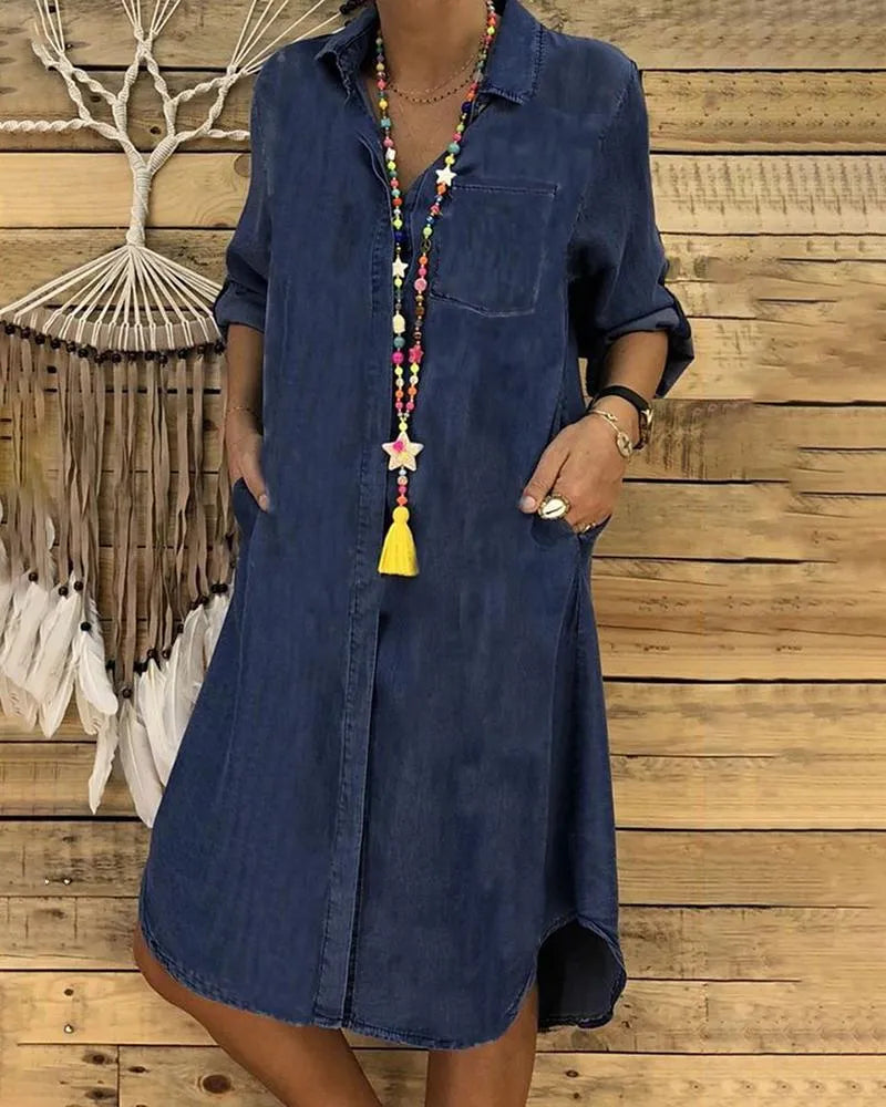 Women's Denim Shirt Dress