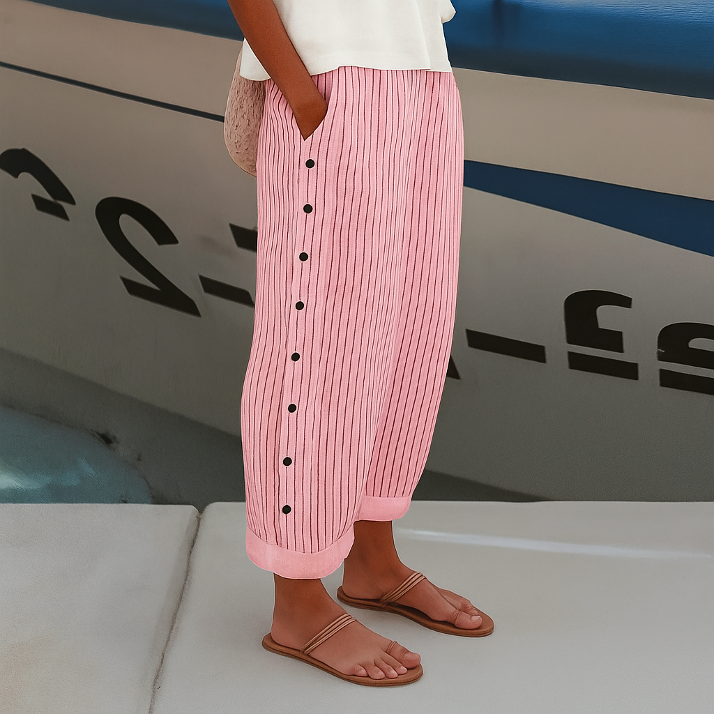 Women's Straight Leg Trousers with Pockets
