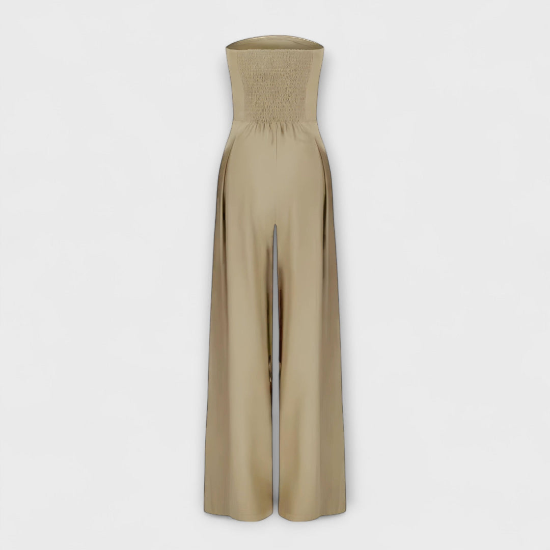 Women's Strapless Jumpsuit Wide Leg Elegant Occasion