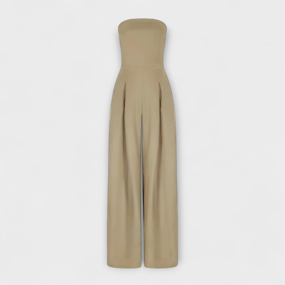 Women's Strapless Jumpsuit Wide Leg Elegant Occasion