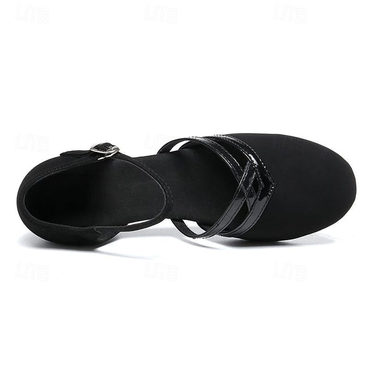 Women's Dance Shoes Ankle Strap Round Toe Non-Slip
