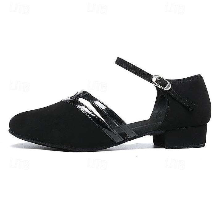 Women's Dance Shoes Ankle Strap Round Toe Non-Slip