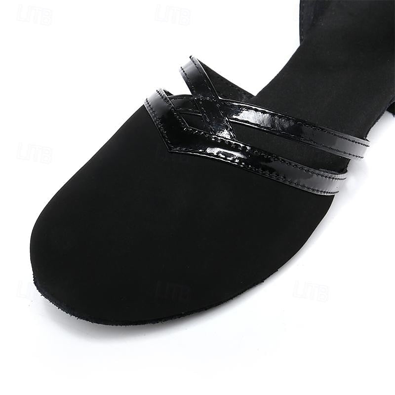 Women's Dance Shoes Ankle Strap Round Toe Non-Slip