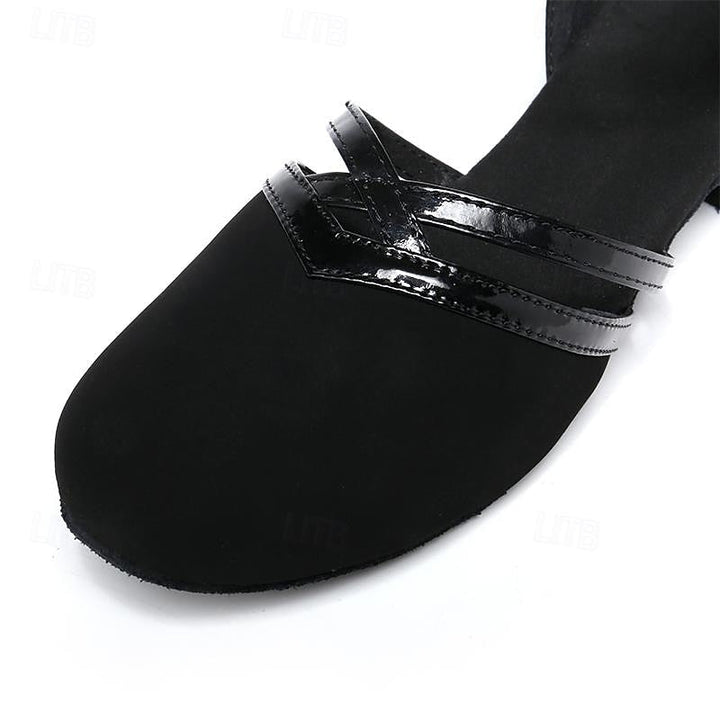 Women's Dance Shoes Ankle Strap Round Toe Non-Slip
