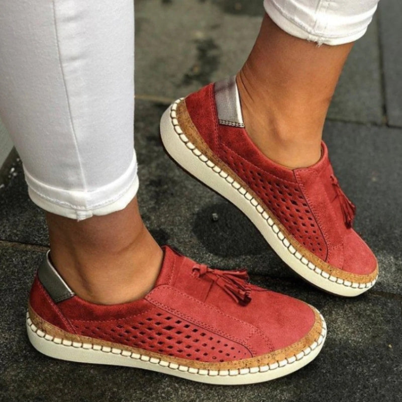 Women's Ergonomic Knit Slip-On Trainers