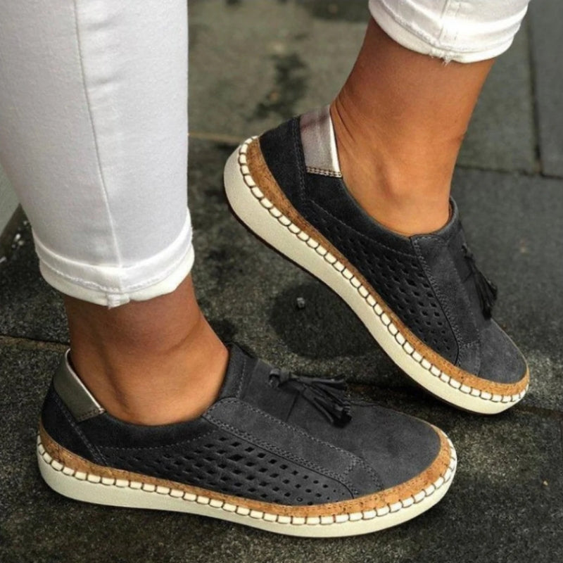 Women's Ergonomic Knit Slip-On Trainers