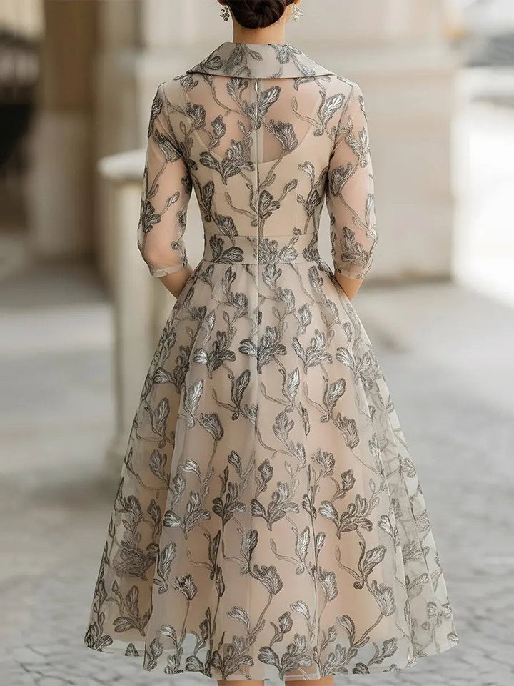 Women's Wedding Guest Wrap Midi Dress