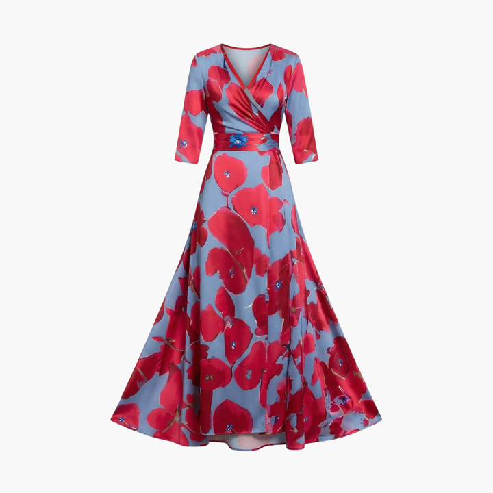 Women's Tailored Floral Maxi Dress