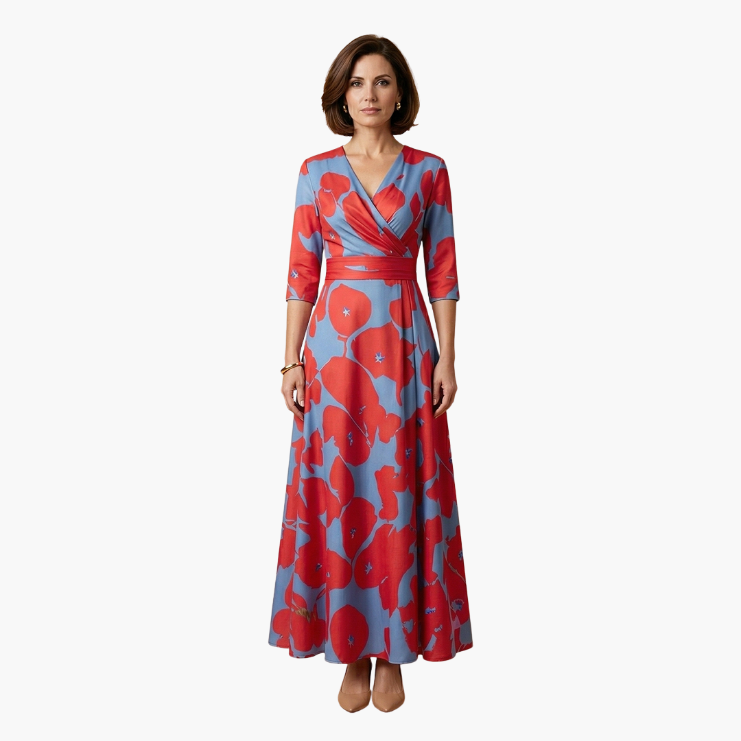 Women's Tailored Floral Maxi Dress