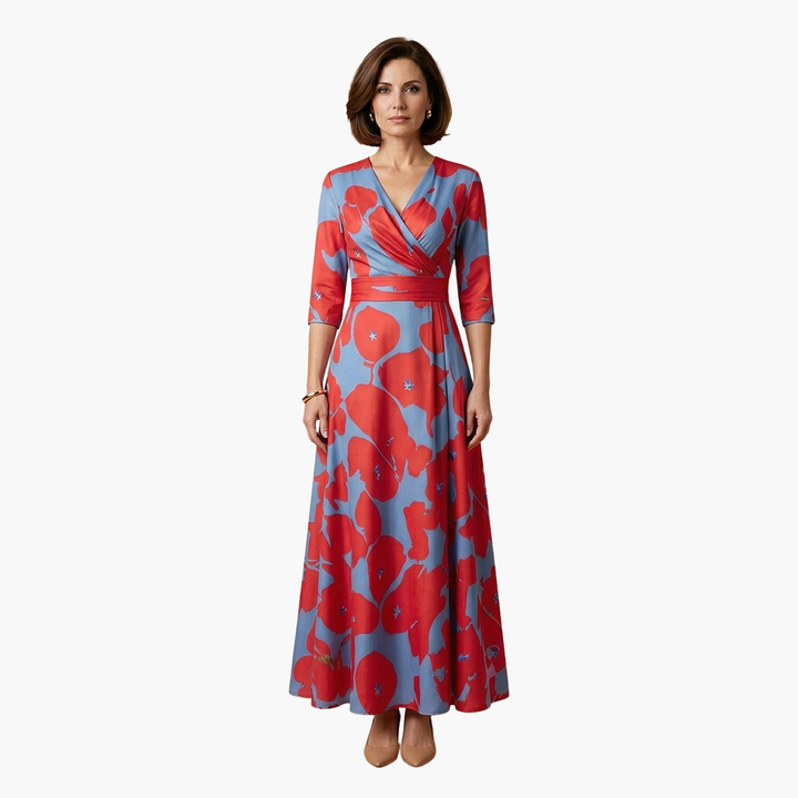 Women's Tailored Floral Maxi Dress