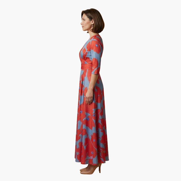 Women's Tailored Floral Maxi Dress