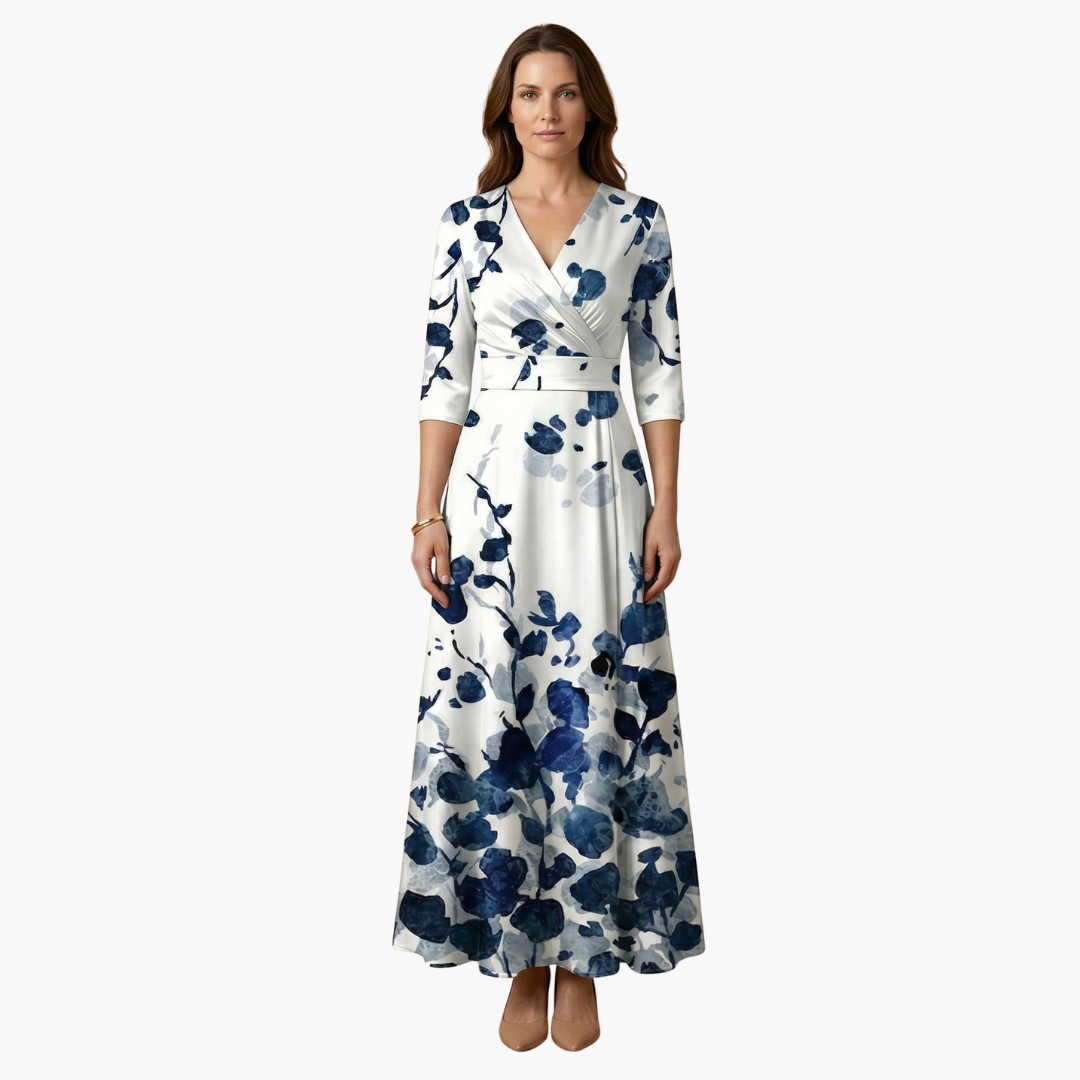 Women's Tailored Floral Maxi Dress