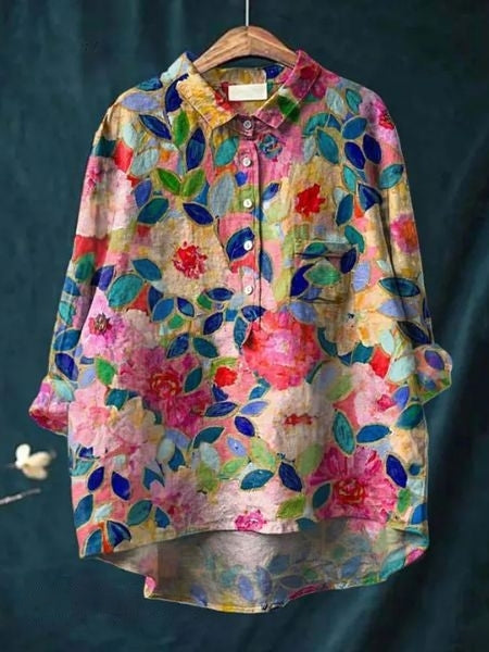 Women's Romantic Floral Blouse