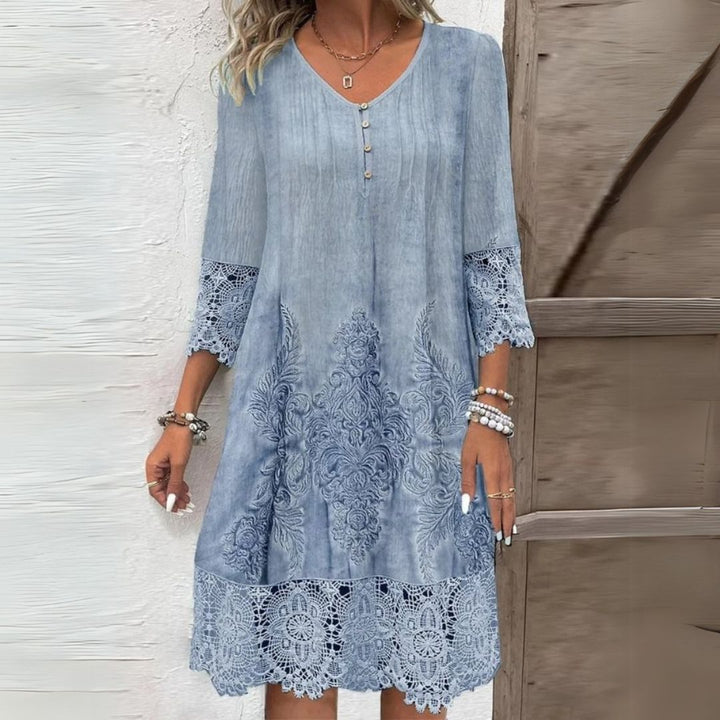 Penelope | Women's Embroidered Midi Dress