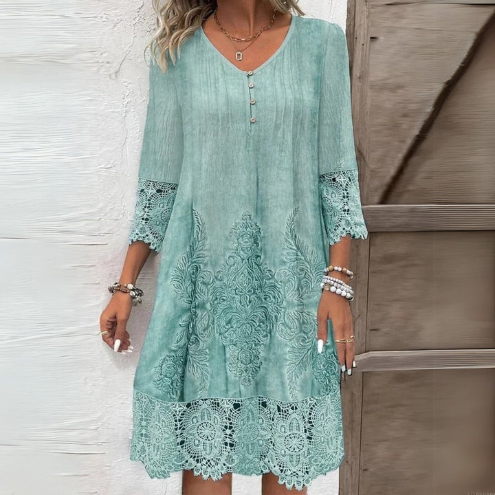 Penelope | Women's Embroidered Midi Dress