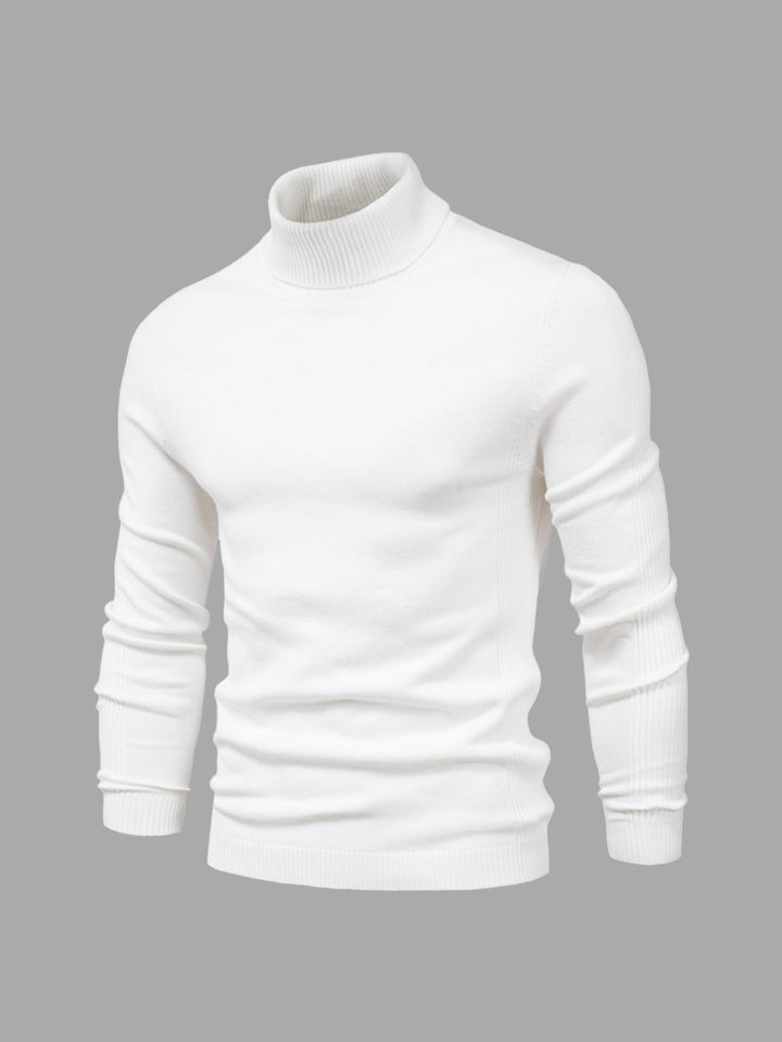 Washable turtleneck sweater for men