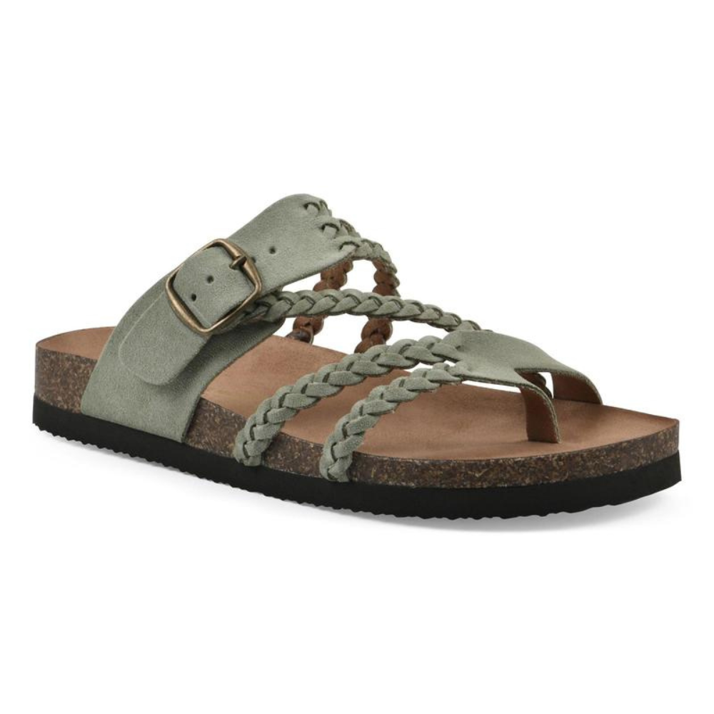 Women's Braided Suede Cork Sandals
