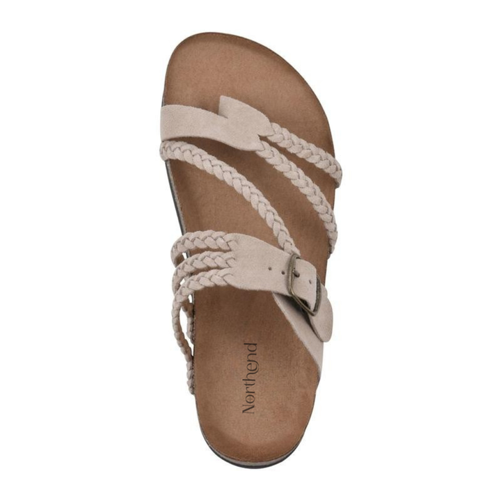 Women's Braided Suede Cork Sandals