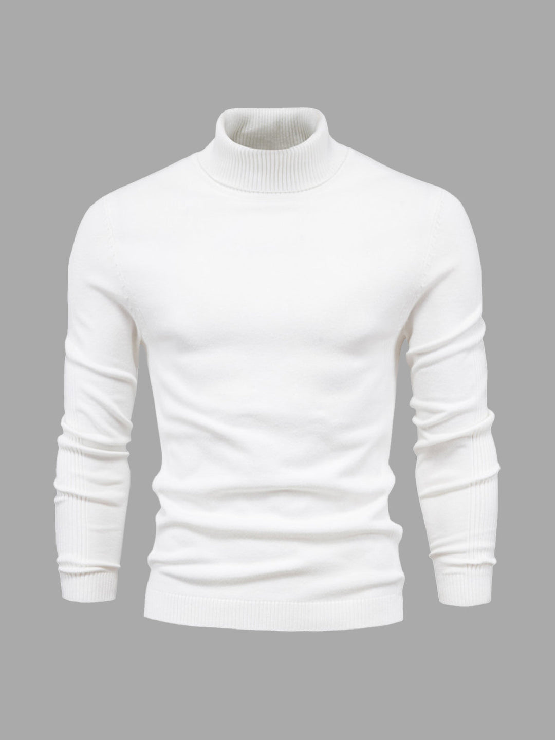 Washable turtleneck sweater for men