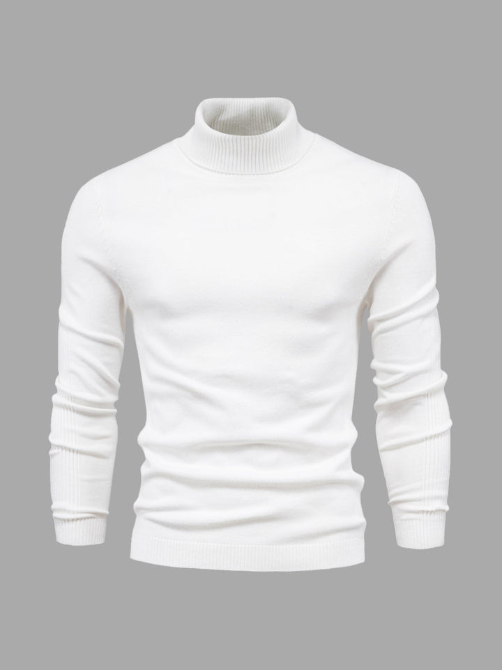 Washable turtleneck sweater for men