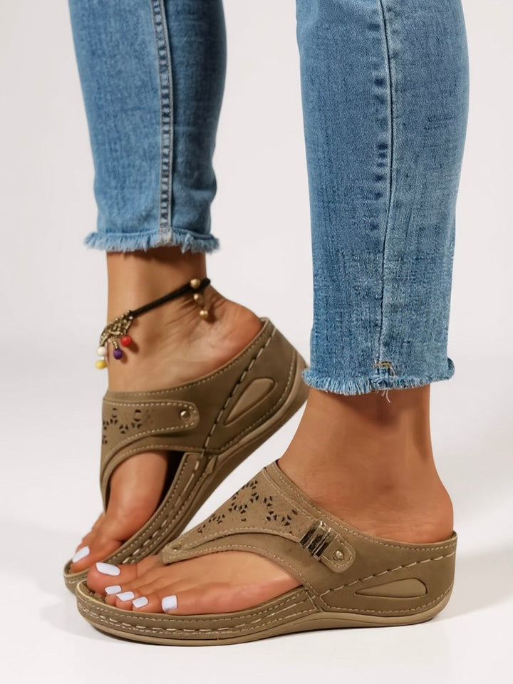 Women's Orthopedic Slip On Sandals Open Toe Cutout