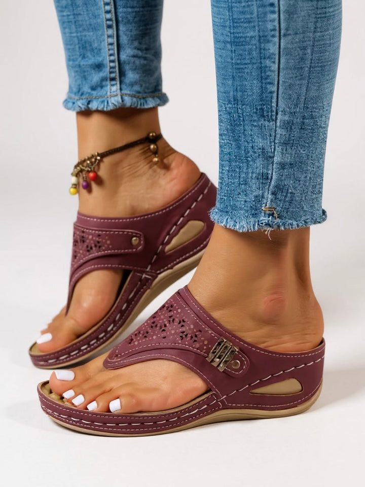 Women's Orthopedic Slip On Sandals Open Toe Cutout