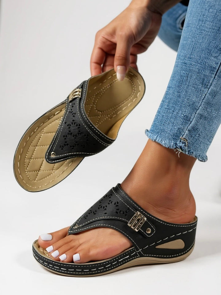 Women's Orthopedic Slip On Sandals Open Toe Cutout
