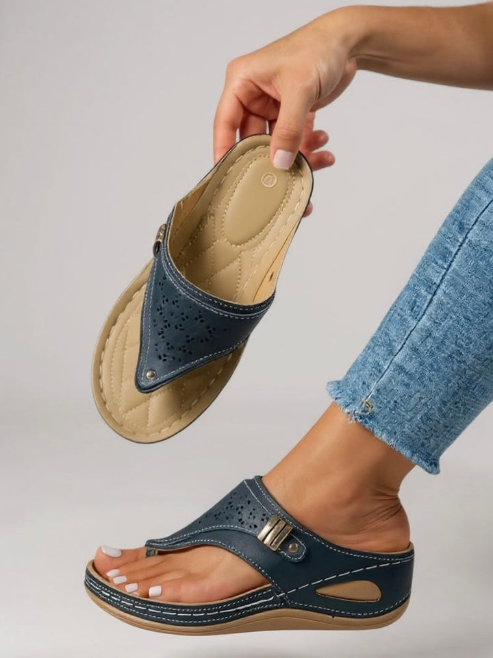 Women's Orthopedic Slip On Sandals Open Toe Cutout