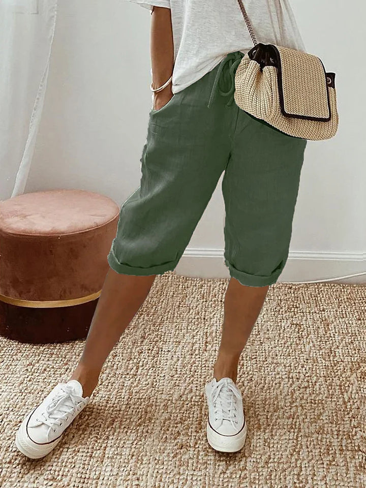 Women's Cotton Capri Trousers
